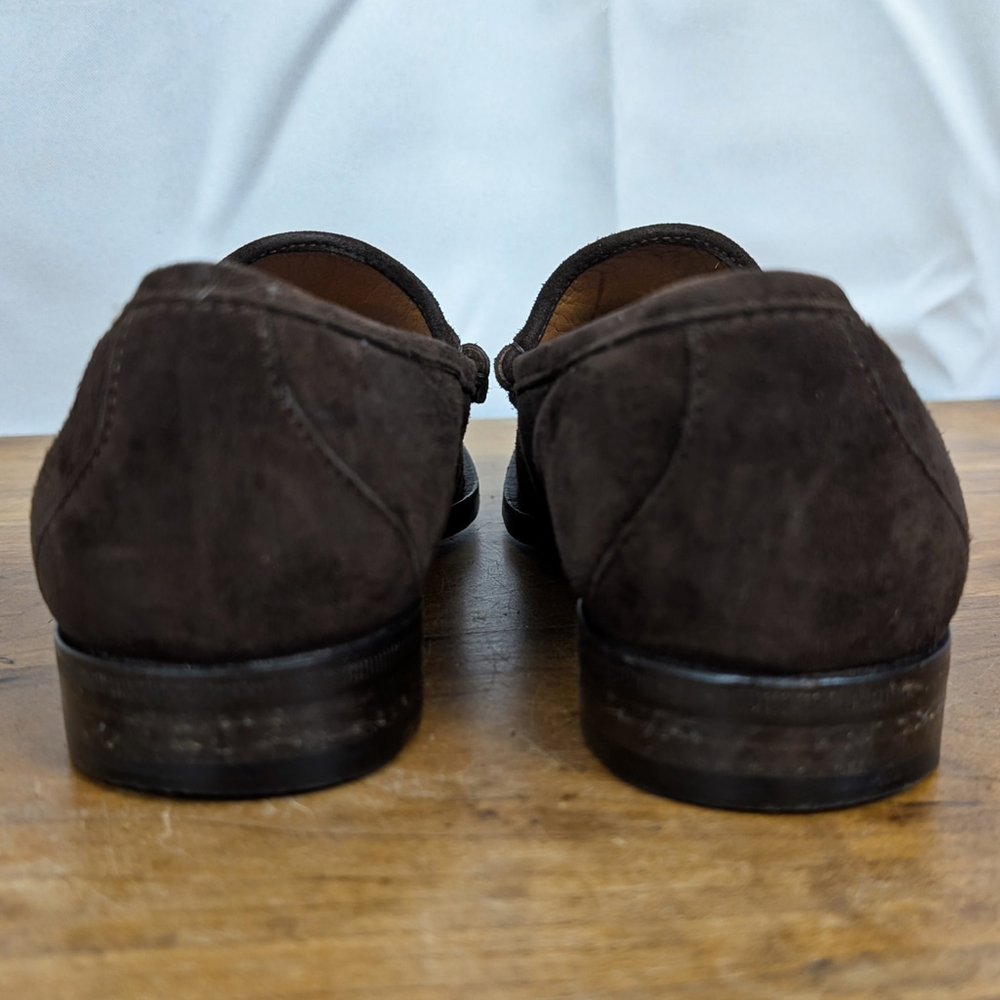 Ralph Lauren Collection Italian Made ladies' Suede Loafers 8B - Picture 7 of 8